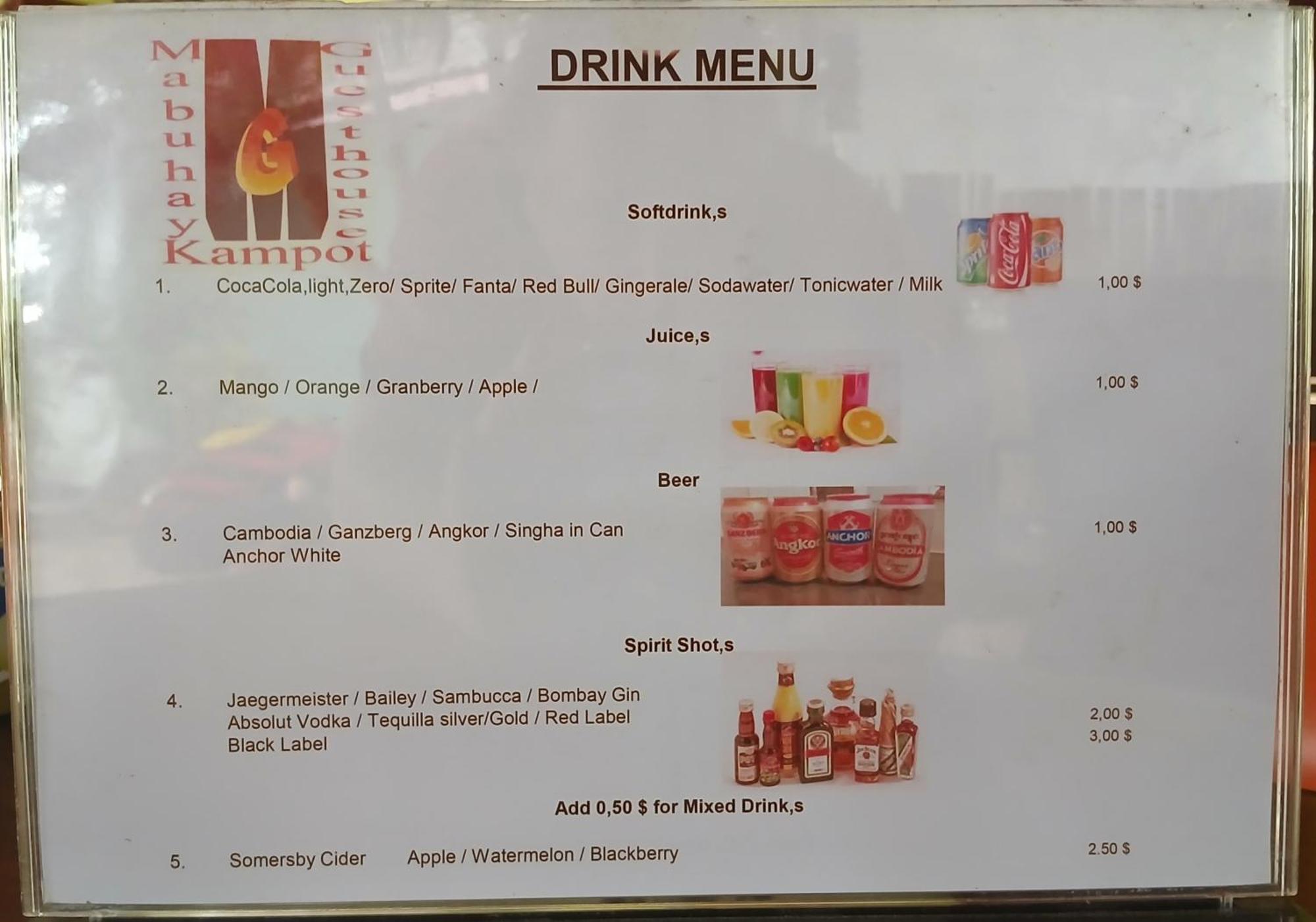 Mabuhay Guesthouse Kampot Eksteriør bilde